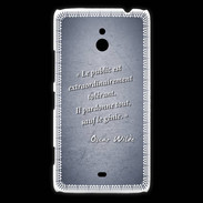 Coque Nokia Lumia 1320 Public génie Bleu Citation Oscar Wilde