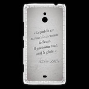 Coque Nokia Lumia 1320 Public génie Gris Citation Oscar Wilde