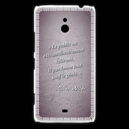 Coque Nokia Lumia 1320 Public génie Violet Citation Oscar Wilde