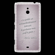 Coque Nokia Lumia 1320 Public génie Rose Citation Oscar Wilde