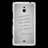 Coque Nokia Lumia 1320 Survie valeur Gris Citation Oscar Wilde