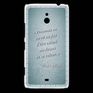Coque Nokia Lumia 1320 Survie valeur Turquoise Citation Oscar Wilde