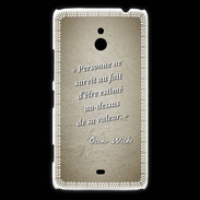 Coque Nokia Lumia 1320 Survie valeur Sepia Citation Oscar Wilde