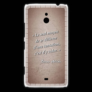 Coque Nokia Lumia 1320 Tentation Rouge Citation Oscar Wilde