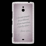 Coque Nokia Lumia 1320 Tentation Rose Citation Oscar Wilde
