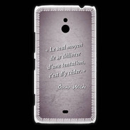 Coque Nokia Lumia 1320 Tentation Violet Citation Oscar Wilde