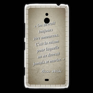 Coque Nokia Lumia 1320 Toujours amoureux Sepia Citation Oscar Wilde