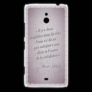 Coque Nokia Lumia 1320 Tragédie Rose Citation Oscar Wilde