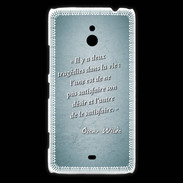Coque Nokia Lumia 1320 Tragédie Turquoise Citation Oscar Wilde