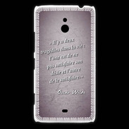 Coque Nokia Lumia 1320 Tragédie Violet Citation Oscar Wilde