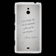 Coque Nokia Lumia 1320 Vrai vie Gris Citation Oscar Wilde