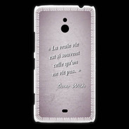 Coque Nokia Lumia 1320 Vrai vie Rose Citation Oscar Wilde