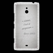 Coque Nokia Lumia 1320 Aimer Gris Citation Oscar Wilde