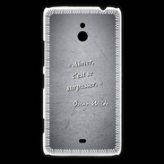Coque Nokia Lumia 1320 Aimer Noir Citation Oscar Wilde