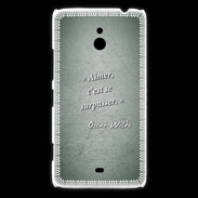 Coque Nokia Lumia 1320 Aimer Vert Citation Oscar Wilde