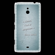 Coque Nokia Lumia 1320 Aimer Turquoise Citation Oscar Wilde