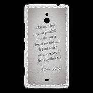 Coque Nokia Lumia 1320 Chaque fois Gris Citation Oscar Wilde