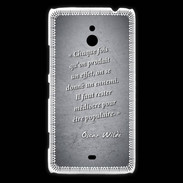 Coque Nokia Lumia 1320 Chaque fois Noir Citation Oscar Wilde