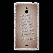Coque Nokia Lumia 1320 Chaque fois Rouge Citation Oscar Wilde