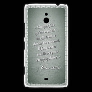 Coque Nokia Lumia 1320 Chaque fois Vert Citation Oscar Wilde