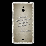 Coque Nokia Lumia 1320 Démocratie Sepia Citation Oscar Wilde