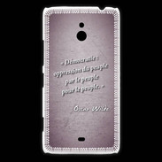 Coque Nokia Lumia 1320 Démocratie Violet Citation Oscar Wilde