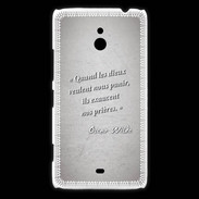 Coque Nokia Lumia 1320 Dieux prières Gris Citation Oscar Wilde