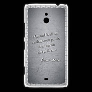 Coque Nokia Lumia 1320 Dieux prières Noir Citation Oscar Wilde