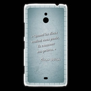 Coque Nokia Lumia 1320 Dieux prières Turquoise Citation Oscar Wilde