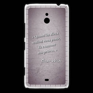 Coque Nokia Lumia 1320 Dieux prières Violet Citation Oscar Wilde