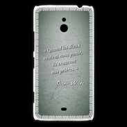 Coque Nokia Lumia 1320 Dieux prières Vert Citation Oscar Wilde