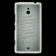 Coque Nokia Lumia 1320 Enfants parents Vert Citation Oscar Wilde