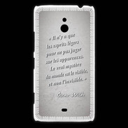 Coque Nokia Lumia 1320 Esprits légers Gris Citation Oscar Wilde