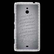 Coque Nokia Lumia 1320 Esprits légers Noir Citation Oscar Wilde