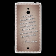 Coque Nokia Lumia 1320 Esprits légers Rouge Citation Oscar Wilde