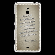 Coque Nokia Lumia 1320 Esprits légers Sepia Citation Oscar Wilde