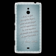 Coque Nokia Lumia 1320 Esprits légers Turquoise Citation Oscar Wilde
