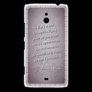 Coque Nokia Lumia 1320 Esprits légers Violet Citation Oscar Wilde