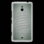 Coque Nokia Lumia 1320 Esprits légers Vert Citation Oscar Wilde
