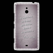 Coque Nokia Lumia 1320 Expérience Violet Citation Oscar Wilde