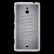 Coque Nokia Lumia 1320 Femmes émotions Noir Citation Oscar Wilde