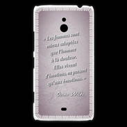 Coque Nokia Lumia 1320 Femmes émotions Rose Citation Oscar Wilde