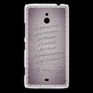 Coque Nokia Lumia 1320 Femmes émotions Violet Citation Oscar Wilde