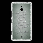 Coque Nokia Lumia 1320 Femmes émotions Vert Citation Oscar Wilde