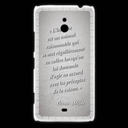 Coque Nokia Lumia 1320 Homme animal Gris Citation Oscar Wilde