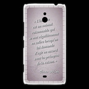 Coque Nokia Lumia 1320 Homme animal Rose Citation Oscar Wilde