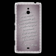 Coque Nokia Lumia 1320 Homme animal Violet Citation Oscar Wilde
