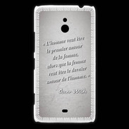 Coque Nokia Lumia 1320 Homme veut Gris Citation Oscar Wilde