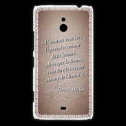 Coque Nokia Lumia 1320 Homme veut Rouge Citation Oscar Wilde