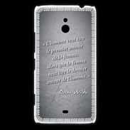 Coque Nokia Lumia 1320 Homme veut Noir Citation Oscar Wilde